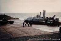 BH7 being moved to The Hovercraft Museum